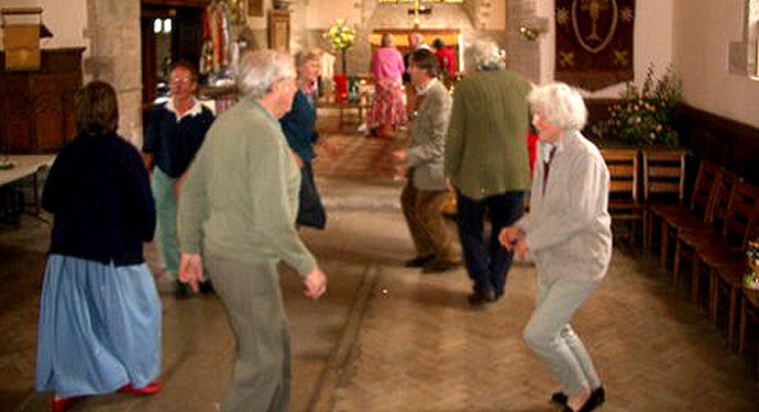 Dancing in the church